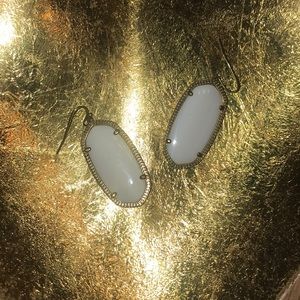 White Kendra Scott Earrings